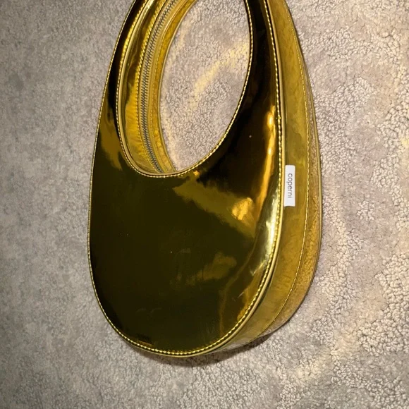 Coperni Mini Swipe Mirrored Metallic Gold Tote Bag - Picture 5 of 12